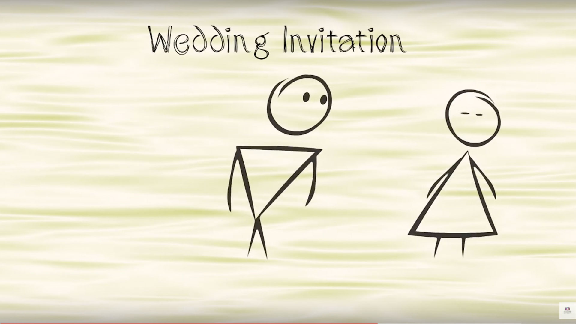 StickMan style wedding Invitation Video