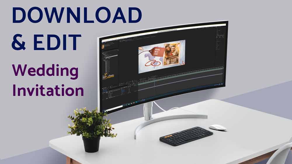 Free Wedding Invitation Video For WhatsApp In After Effects