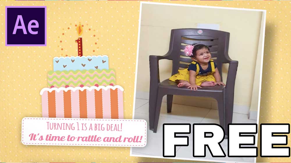 Free Birthday Invitation Video After Effects Template