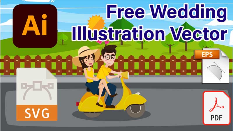 Free Wedding illustration vector