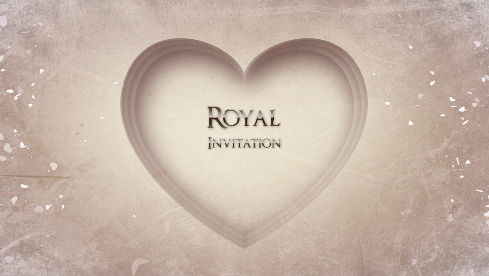 4K Royal Free Wedding Invitation Video