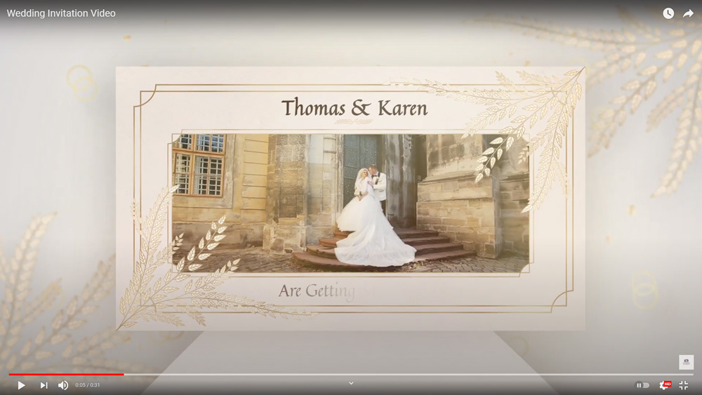 Free Wedding Invitation Video