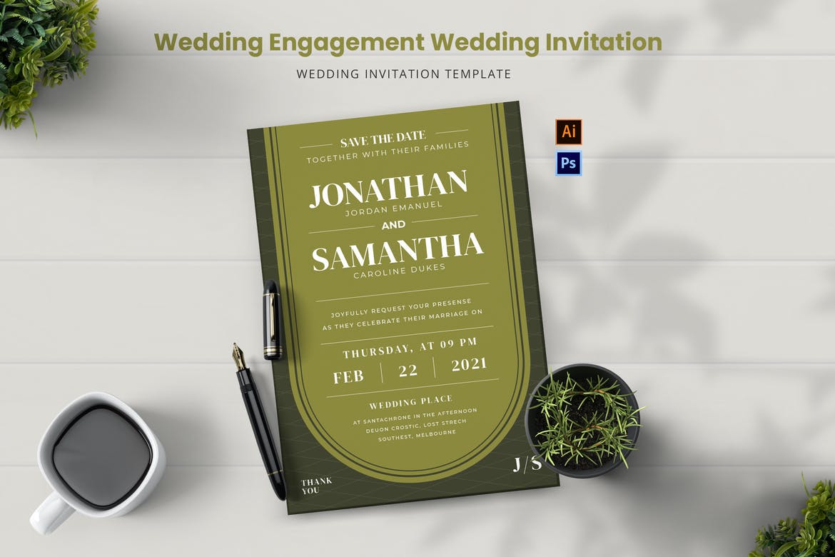 Wedding Engagement Invitation – Wedding Invitation