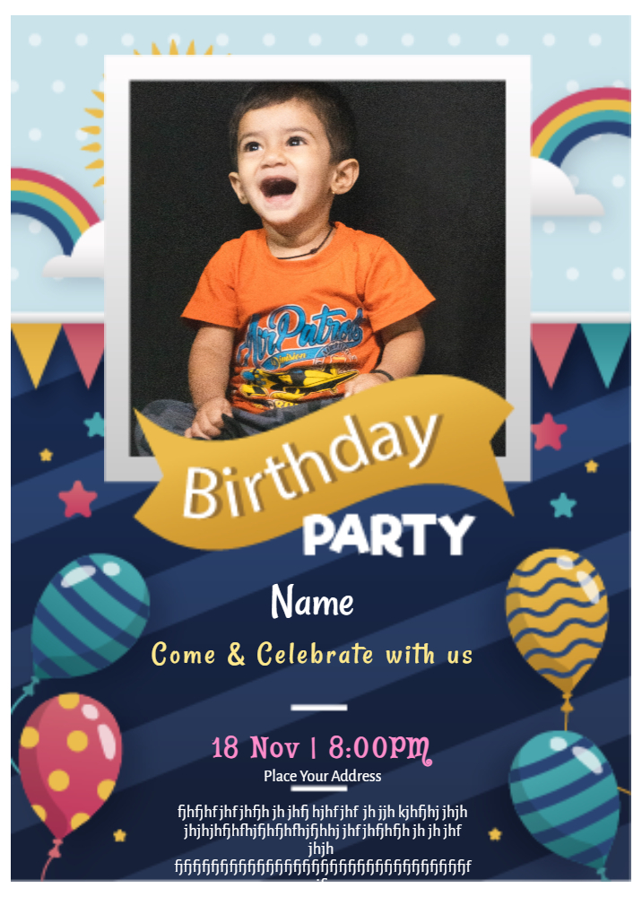 Free Birthday Invitation - 1 » Free Online Invitation Cards & Video