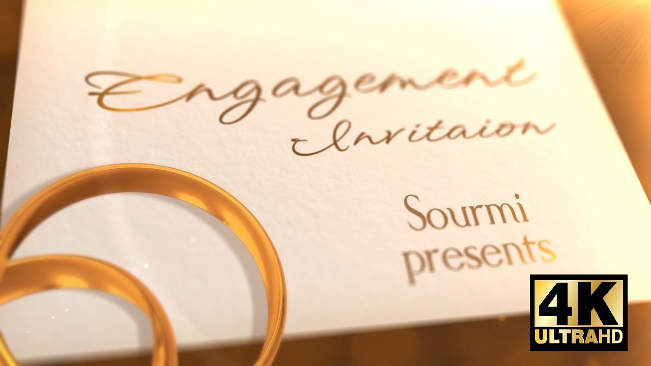 4k – Engagement Invitation Video
